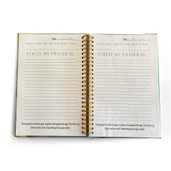Professional Factory Book Printing Services Planner Notebook Printing Custom Cover logo Diary Prayer Journal