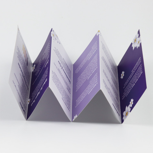 High Quality Trifold Flyer in Kraft Paper Custom Logo Digital Printing Company Firms Brochure