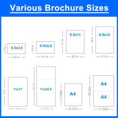 Factory Personalized Custom Flyer Printing Folded Leaflet Propagandist Manual Art Exhibition Promotional Trifold Brochure