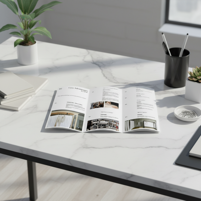 Brochure Custom Printing Tri-Fold Bi-Fold Flyer Specialty Paper Printing for Trade Show Fast Delivery