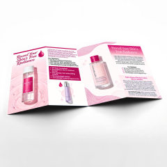 Custom Colorful Printing A5 A6 A7 B5 B6 Mini Leaflet Brochures Catalog Instruction Flyers Folded Leaflet Flyer