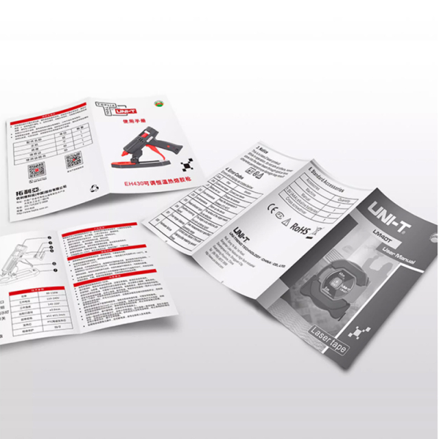 Custom 200gsm Trifold Business Flyer Leaflet Catalogue Hard Cover Colour Booklet with Fancy Paper Printing Service