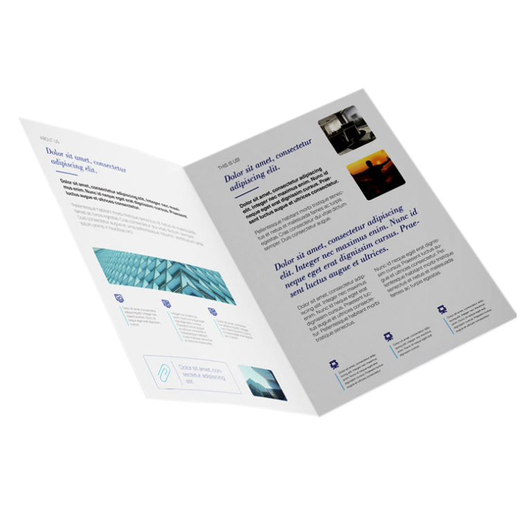 Custom Promotional Advertising Folded Leaflet Booklet Flyer Brochure Printing Service