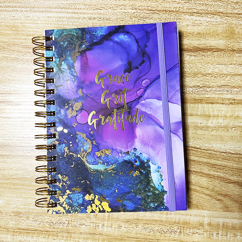 Factory Custom Logo School Journal Notebooks Luxury Exquisite Cardboard Spiral Hardcover Eco-Friendly Offset Printing