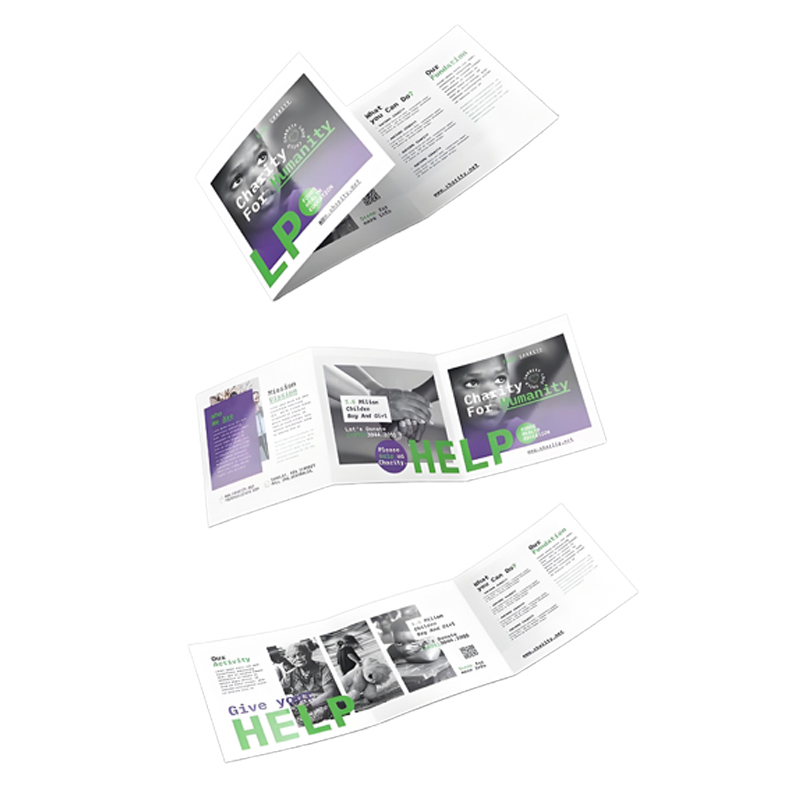 Customized Art Paper Folded Leaflet Book Magazine Catalogue Brochure and Flyers Printing with Offset Printing and Embossing