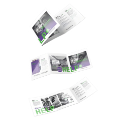 Customized Art Paper Folded Leaflet Book Magazine Catalogue Brochure and Flyers Printing with Offset Printing and Embossing