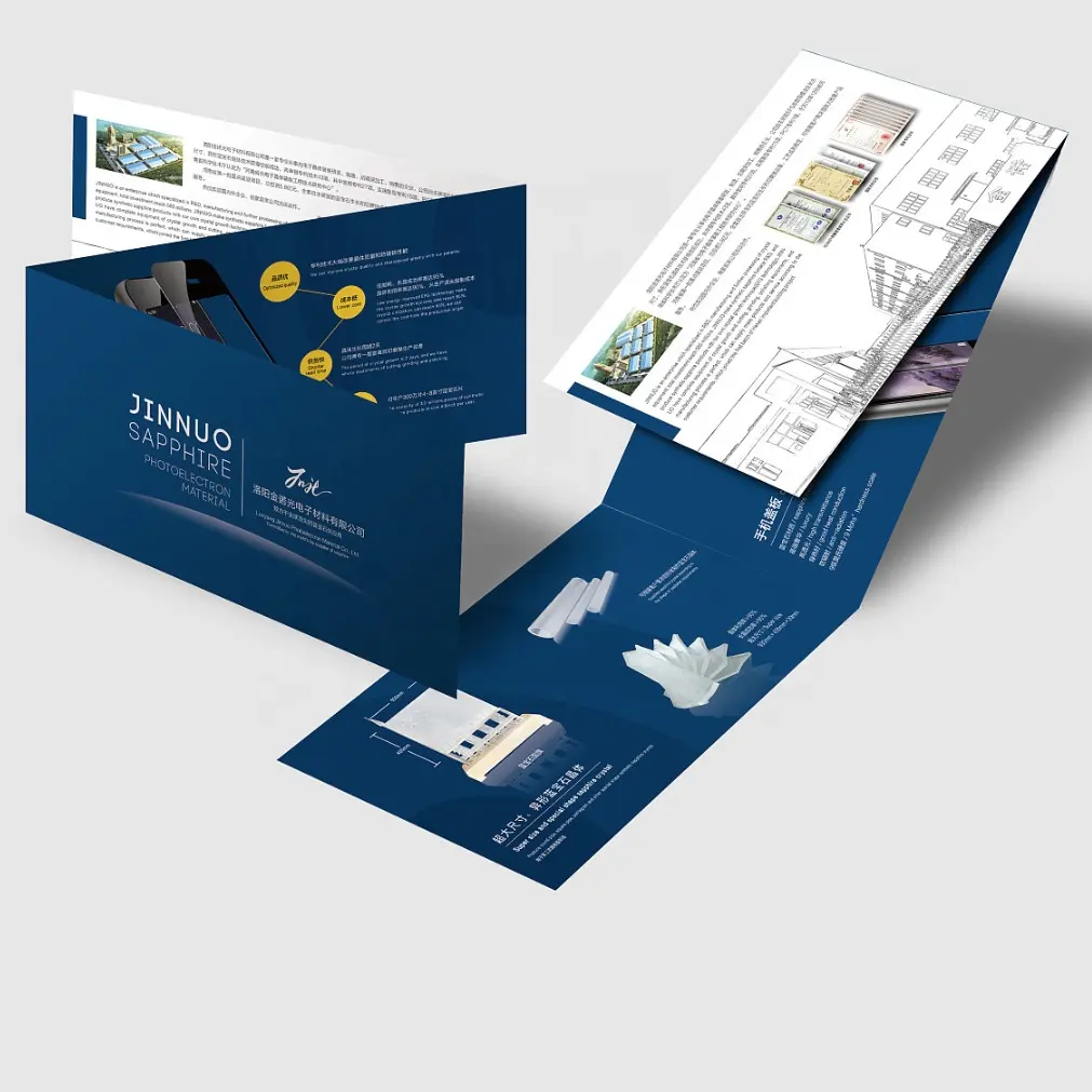 Custom Digital Printing Service Commercial Advertising Flyer Color Print Cheap Brochure for Business