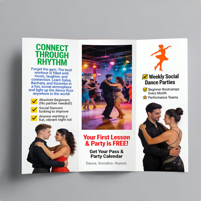 High Quality Customized 250g Art Paper Brochure Digital or Offset Printing Paper Flyer Leaflet