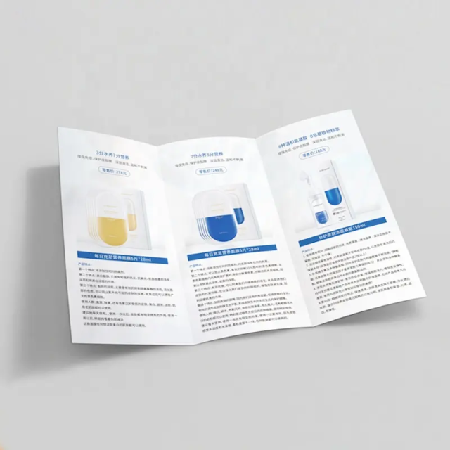Custom Digital Printing Service Commercial Advertising Flyer Color Print Cheap Brochure for Business