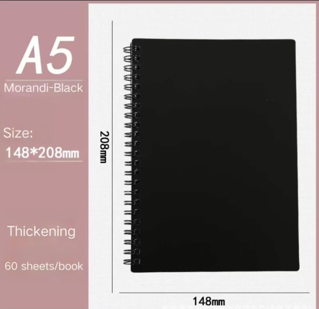 Custom MM Brand MM1106 Business Promotion Gift Spiral Binding High Quality Paper Hardcover A4 60 Sheets Diary Notebook