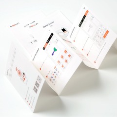 High Quality Trifold Flyer in Kraft Paper Custom Logo Digital Printing Company Firms Brochure