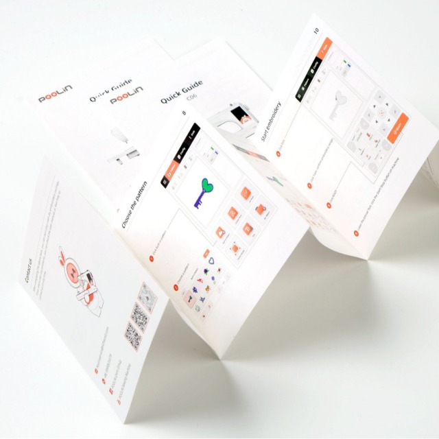 High Quality Trifold Flyer in Kraft Paper Custom Logo Digital Printing Company Firms Brochure