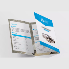 Custom 200gsm Trifold Business Flyer Leaflet Catalogue Hard Cover Colour Booklet with Fancy Paper Printing Service