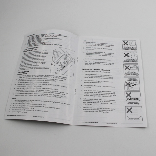 Custom Size Commercial Cardboard Flyer Menu Poster Leaflet Printing for Food Take Away Offset Printing