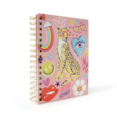 Custom Printing Daily Planner Undated Academic School Goals Student A5 Hard Cover Spiral Notebook Diary Weekly Monthly Paper