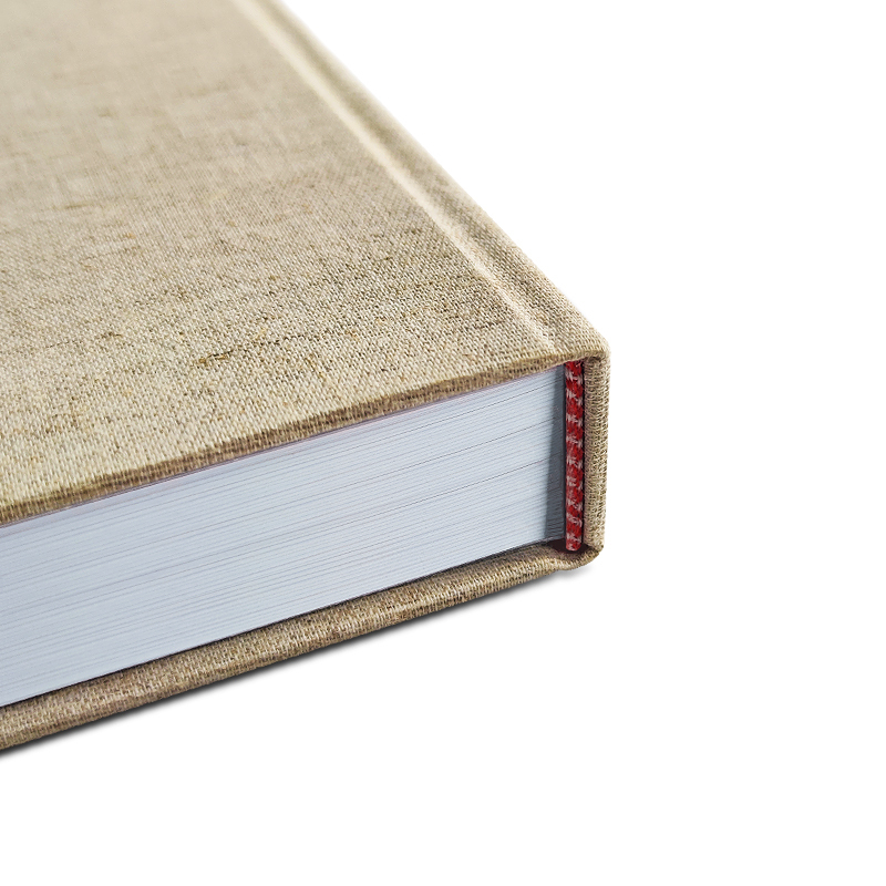 Custom Printing Service Customised Diary Planner Journal Hardcover Fabric Cover A5 Notebook Journal With Ribbons