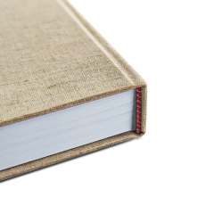 Custom Printing Service Customised Diary Planner Journal Hardcover Fabric Cover A5 Notebook Journal With Ribbons