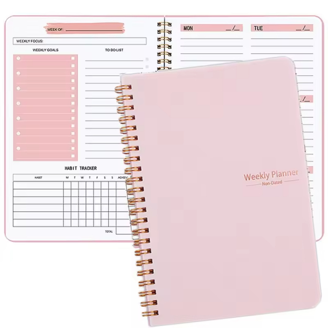Notebooks Customizable A4 Journal Custom Printed Notebook A5 Study Organizer Daily Planner with Logo 2025