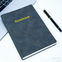Manufacturer Customized Performance Goal Diary Planner Notebook Color Cover General Stock Leather Notebook for Office and School