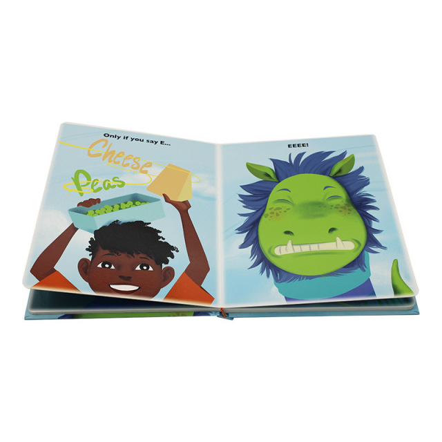 Custom Hardcover Learning Anime Kids Board Book Children Book Printing