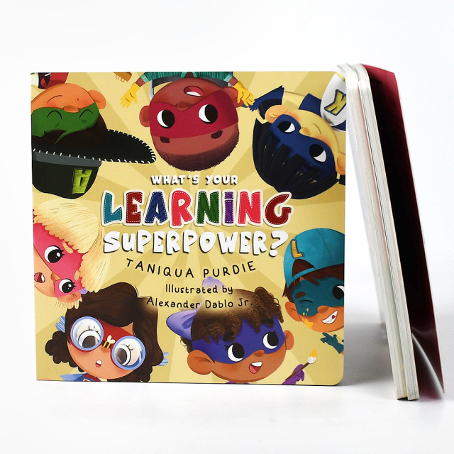 OEM Book Printing Full Color Custom Hardcover Durable Board Book Children Book Printing for Early Learning