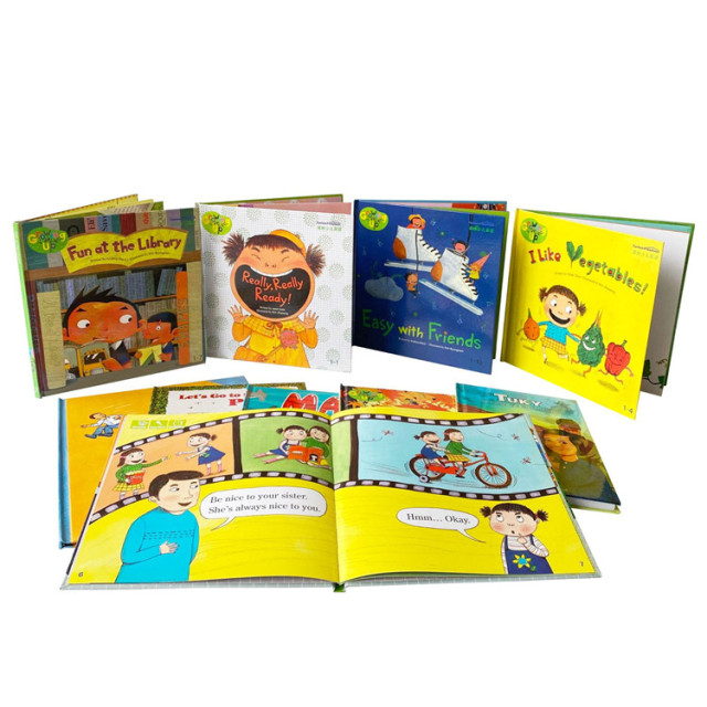 Custom Hardcover Learning Anime Kids Board Book Children Book Printing