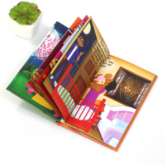 Custom Coloring Printed on Art Paper Children Illustration A4 Cardboard Hardback Board Hardcover Children's Books Printing