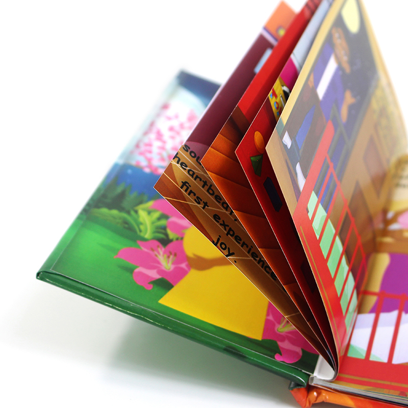 Custom Coloring Printed on Art Paper Children Illustration A4 Cardboard Hardback Board Hardcover Children's Books Printing