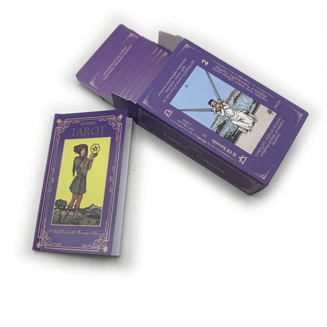 Custom Paper Tarot Cards Printing Full Color Printed Desk Game Card Playing Card with Guidebook