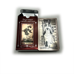 Custom PVC Paper Tarot Cards Printing Gold Foil Desk Game Playing Cards with Box