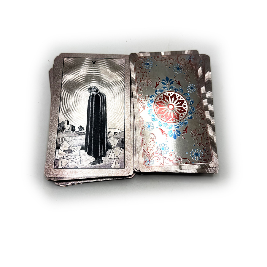 Custom PVC Paper Tarot Cards Printing Gold Foil Desk Game Playing Cards with Box
