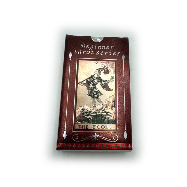Custom PVC Paper Tarot Cards Printing Gold Foil Desk Game Playing Cards with Box