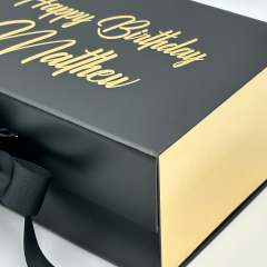 Wholesale Luxury Cardboard Gift Set Box Sponge Liner Matt Lamination Magnetic Closure Custom Logo for Birthday Parties Embossing