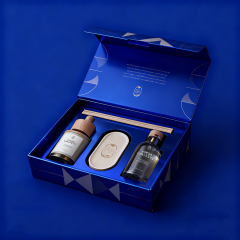 Custom Logo Recyclable Glossy Lamination Luxury Cosmetic Package Magnetic Cardboard Rigid Paper Packaging Gift Boxes Sponge