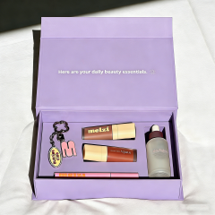 Factory Custom Luxury Cosmetic Perfume Skin Care Serum Flannel Packaging Boxes Embossing Recycled Materials Rigid Sponge Lining