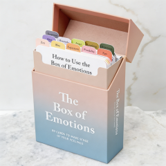 Custom Eco-Friendly Recycled Materials Flip-Top Rigid Box Matt Lamination Sponge Lining | Personal Emotional Journeys Gift
