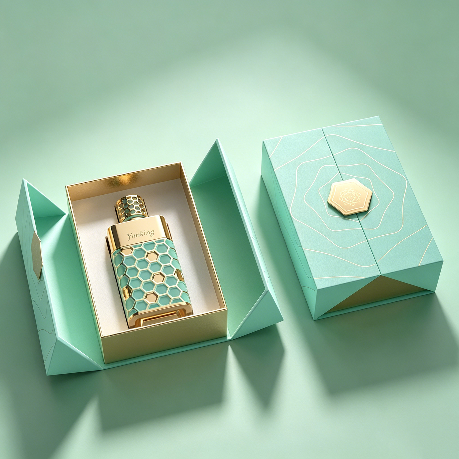 Custom Luxury Double Door Perfume Gift Boxes | Magnetic Cosmetic Packaging Boxes