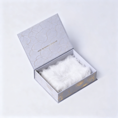Custom Recycled Materials Embossed Magnet Gift Box Sponge Lining Luxury Paper Rigid Wedding Package for Album Memories