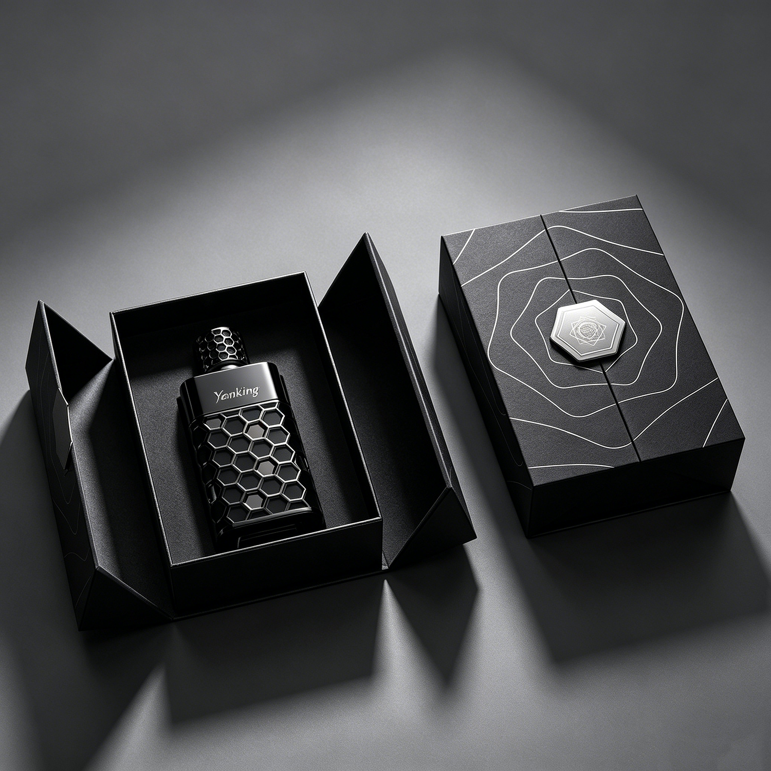 Custom Luxury Double Door Perfume Gift Boxes | Magnetic Cosmetic Packaging Boxes
