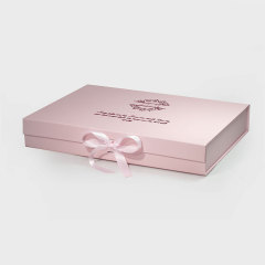 Custom Gift Boxes with Logo | Recyclable Folding Cardboard Packaging Boxes with Ribbon