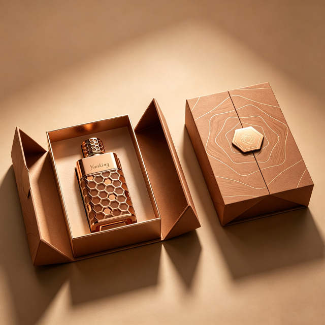 Custom Luxury Double Door Perfume Gift Boxes | Magnetic Cosmetic Packaging Boxes
