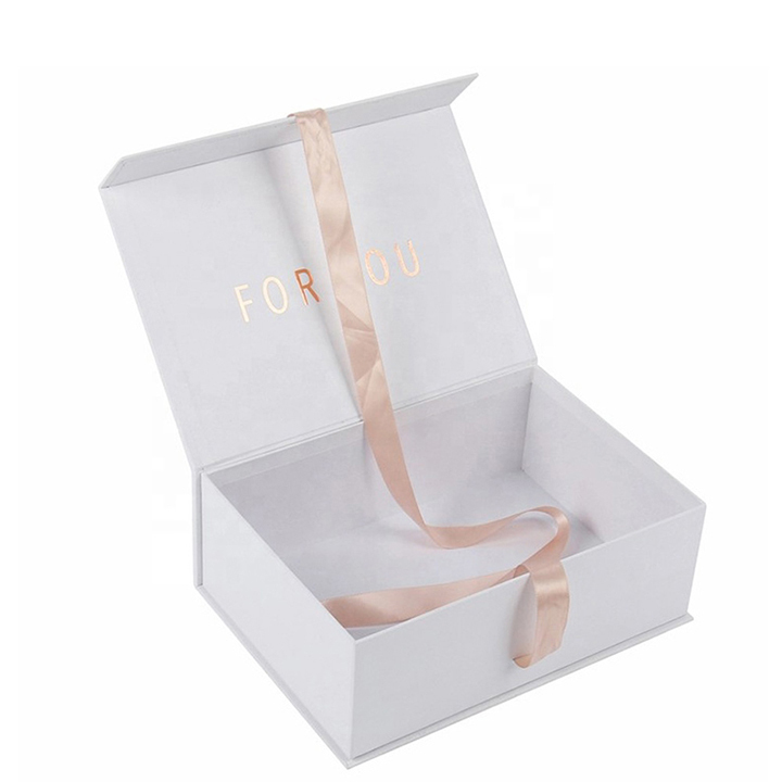 Custom Luxury Magnetic Gift Boxes with Ribbon | Folding Paper Packaging Boxes