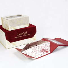 Custom Luxury Magnetic Gift Boxes for Cosmetics | Folding Paper Packaging Boxes with Window