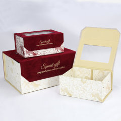 Custom Luxury Magnetic Gift Boxes for Cosmetics | Folding Paper Packaging Boxes with Window