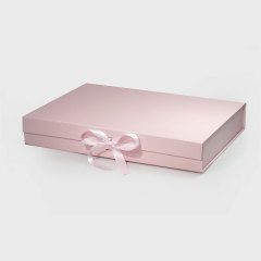 Custom Gift Boxes with Logo | Recyclable Folding Cardboard Packaging Boxes with Ribbon