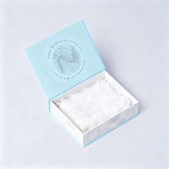 Custom Recycled Materials Embossed Magnet Gift Box Sponge Lining Luxury Paper Rigid Wedding Package for Album Memories