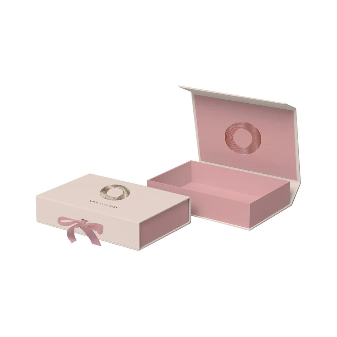 Custom Luxury Magnetic Rigid Gift Boxes for Wig Packaging | Gold Foil Folding Paper Boxes