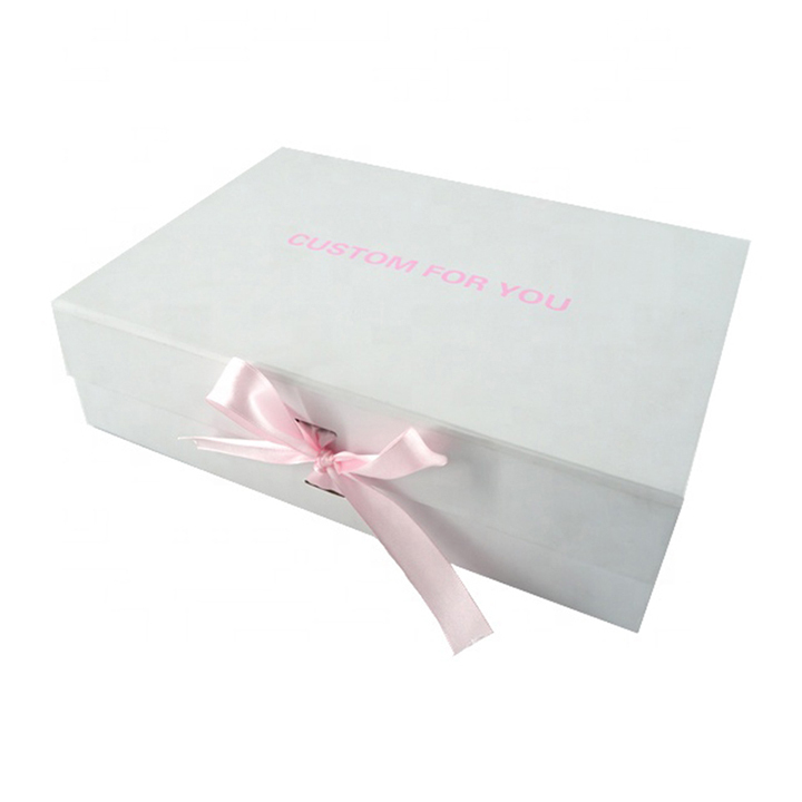 Custom Luxury Magnetic Gift Boxes with Ribbon | Folding Paper Packaging Boxes