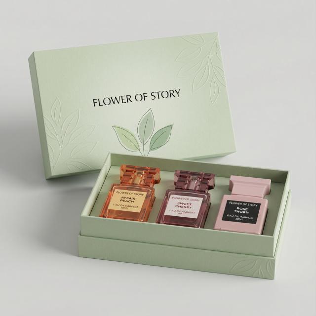 Custom Luxury Rigid Perfume Boxes with Logo | Eco-Friendly Lid and Base Packaging