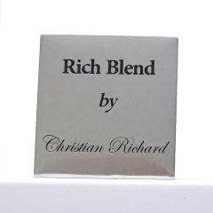 Custom Square Mirror Gold Metal Label for Luxury Brand Packaging